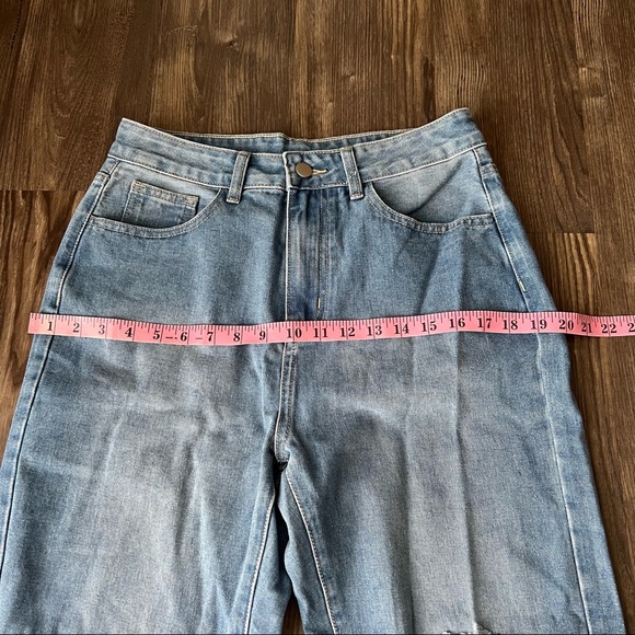 SHEIN Distressed Boyfriend High Waist Style Ripped Jeans - Picture 13 of 15